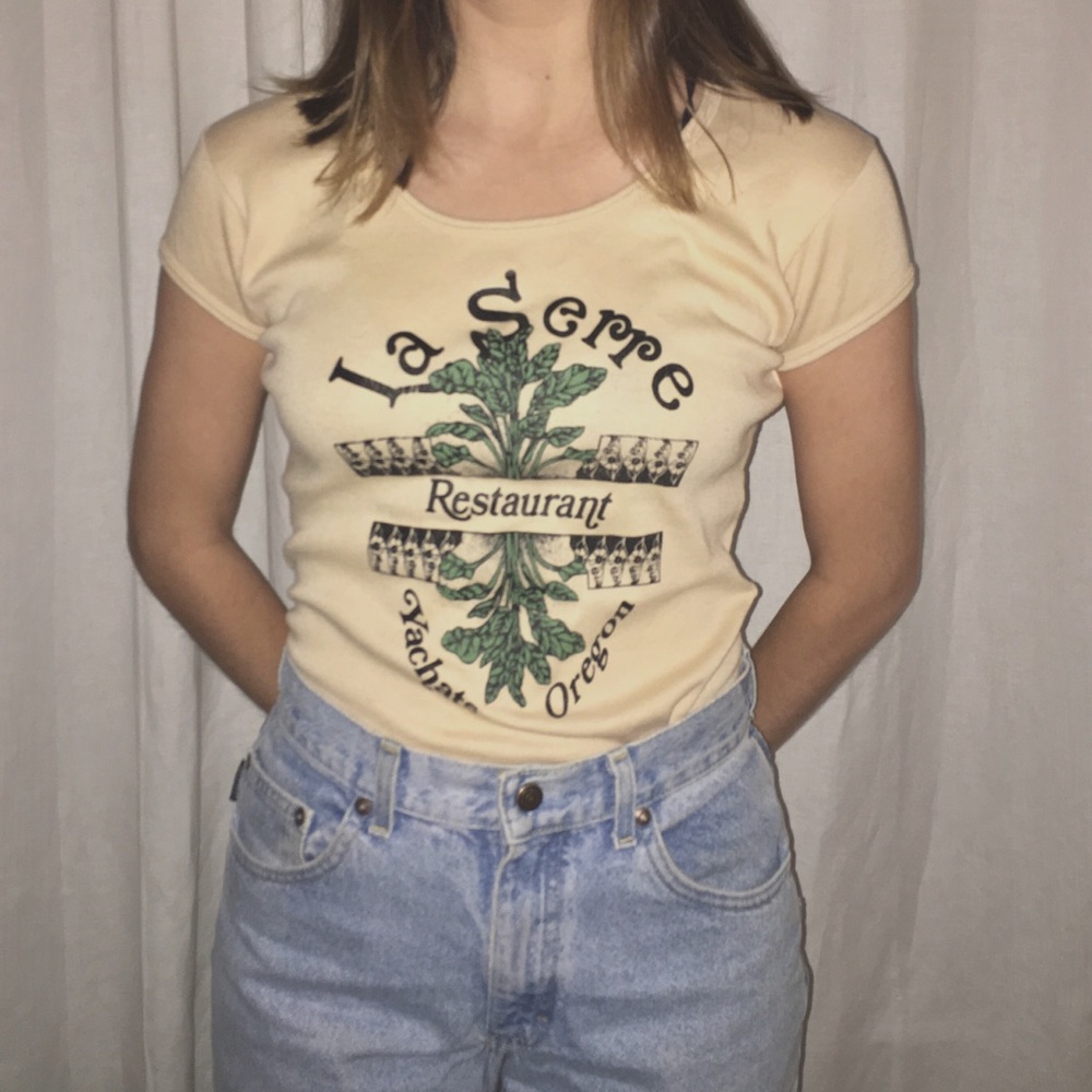 SOLD Vintage rose tee